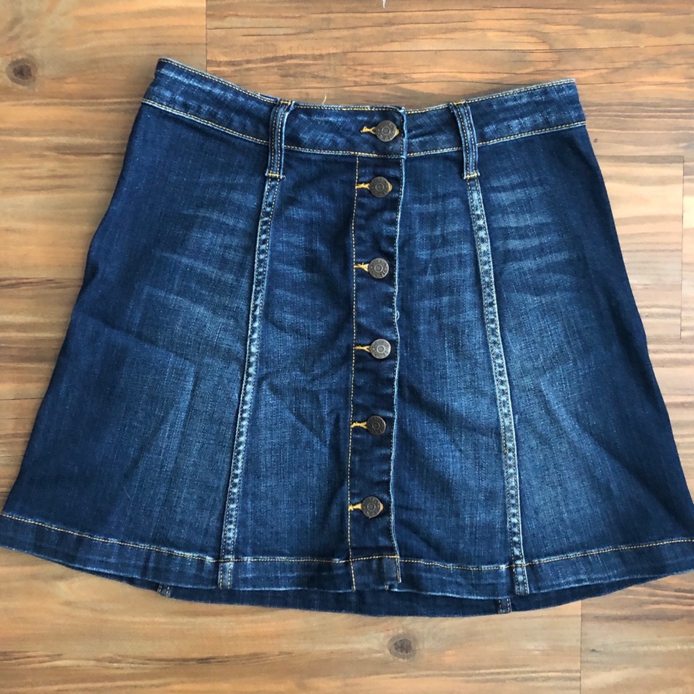 Denim Skirt- Dark wash